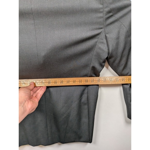 Pronto Uomo Platinum 2-Pcs Charcoal Suit Jacket Blazer 38R Pants 32X28 Wool - Picture 7 of 16